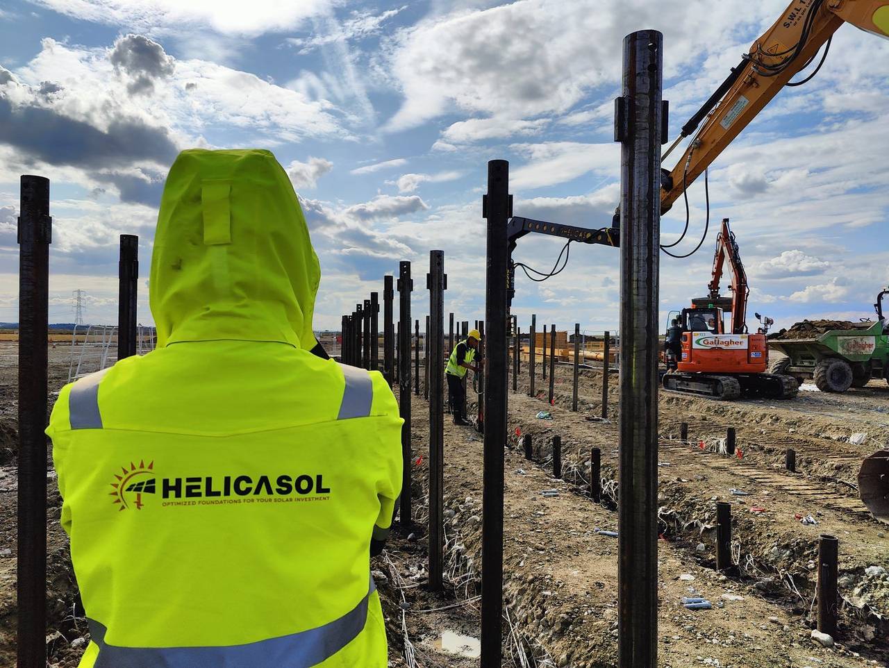 Cleve Hill electrical compound foundation works