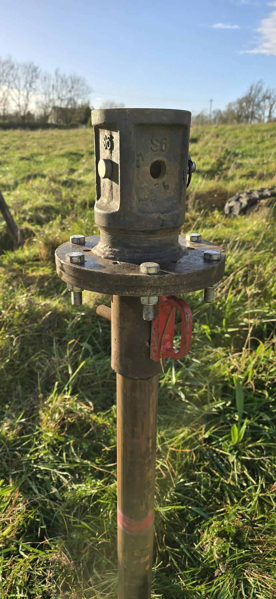 Test piling rig on Irish solar site